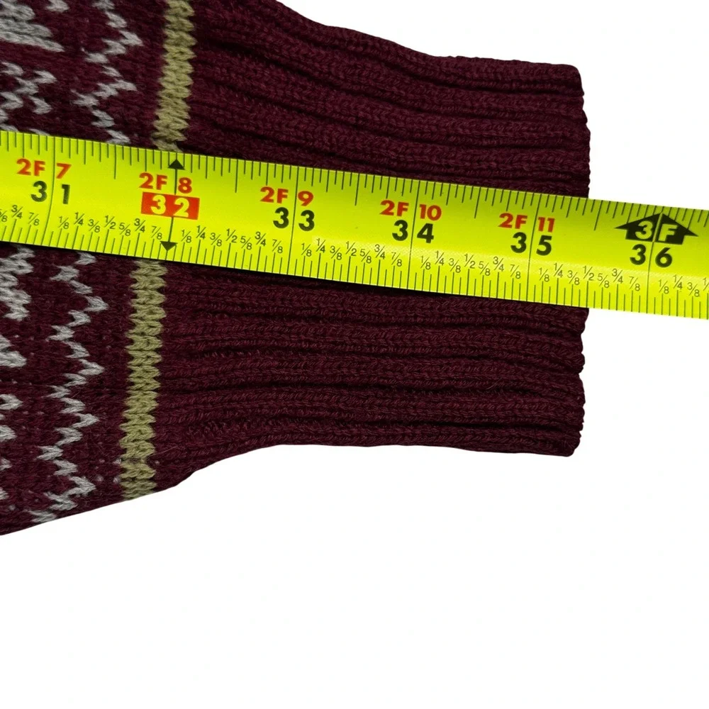 Vtg The‎ Mens Store Sears XL Snowflake Fair Isle Knit Sweater Pullover Holiday
